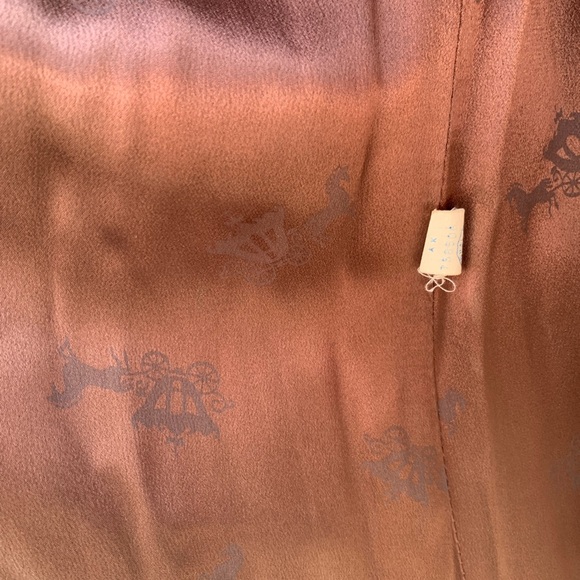 Vintage Wool Trench Coat with Real Fur Trim - Picture 7 of 16